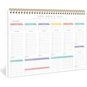 Weekly To Do List Notepad with 52 Undated Sheets（8.5"×11"）- Undated Weekly Desk Planner Organizer for Work Home School Office Supplies