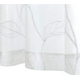 thumbnail image 5 of Curtainking Kitchen Curtains 26x36 inch Leaf Embroidered Sheer Kitchen Windows Small Cafe Curtains Rod Pocket 2 Panels White, 5 of 7
