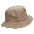 thumbnail image 4 of Fishing on Boat Unisex Multipurpose Crushable Cotton Twill Bucket Hat - Khaki L, 4 of 5