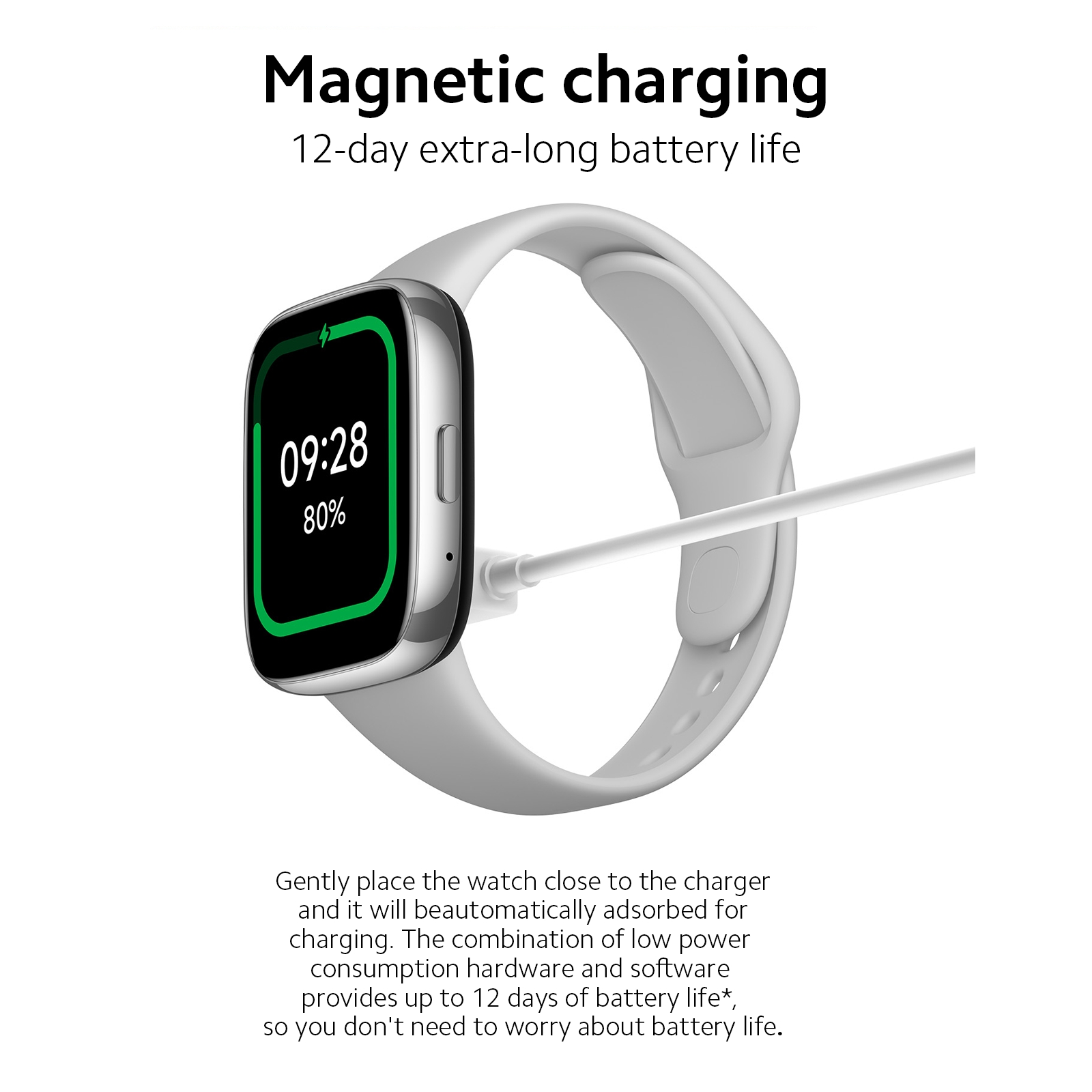 Xiaomi Smart Watch for Android & Iphone, 1.83", 12-Day Battery Life, Bluetooth Voice Calls, 100+ Fitness Modes, 5ATM Waterproof
