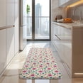 thumbnail image 4 of Lightgreen Daisy Flower Pink Blooms Pattern Kitchen Rug Mat,Kitchen Runner Rugs Non Skid Washable,Decorative Kitchen Floor Mats for Kitchen,Sink,Laundry,17"x47.2", 4 of 7