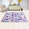 thumbnail image 3 of Purple and Blue Bead Pattern Soft Polyester Area Rug 31''x20'', Non Slip, Memory Foam, Water Absorbent, 3 of 7
