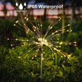 thumbnail image 4 of 90LED Waterproof Solar Powered Outdoor Grass Globe Dandelion Lamp For Garden Lawn Landscape Lamp Holiday Light with Remote Control(White), 4 of 8