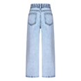 thumbnail image 7 of RUTAYY Toddler Girls Jeans Wide Leg Baggy Denim Pants High Elastic Waisted Cute Bow Trousers Casual Kids Streetwear Cute Pants, 7 of 7