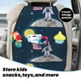 thumbnail image 5 of Naloa Astronaut With USA Flag 2Pcs Anti-Kick Back Seat Cover Kick Mat, Car Seat Protector with 3 Storage Pockets, 5 of 8