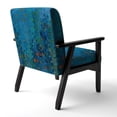 thumbnail image 2 of Designart "Blue Underwater Lake Leaves I" Upholstered Nautical & Coastal Accent Chair - Arm Chair, 2 of 5
