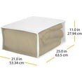 thumbnail image 3 of Whitmor Blanket Bag - Zippered Closet Organizer - White, 3 of 4