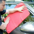 thumbnail image 4 of CarCarez Waffle Weave Microfiber Drying Towel, Red, 16 x 24 in, Pack of 6, 4 of 6