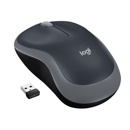 UPC: 0097855074126 | Logitech M185 Wireless Mouse  2.4GHz with USB Mini Receiver  Ambidextrous  Swift Gray