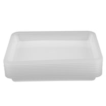 HAKIDZEL Rectangular Tray Plastic Tray Storage 10Pcs