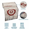 thumbnail image 5 of Red Vintage Rudder Bed Runner for King Size Bed, Nautical Navigation Wood Texture Soft Bedding Scarf Bedding Protector Slipcover Sofa Throw for Bedroom Hotel Guesthouse, 5 of 8