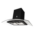 thumbnail image 4 of Campana de pared SUPRA CC-90-BLACK 90 cm negro, 4 of 4