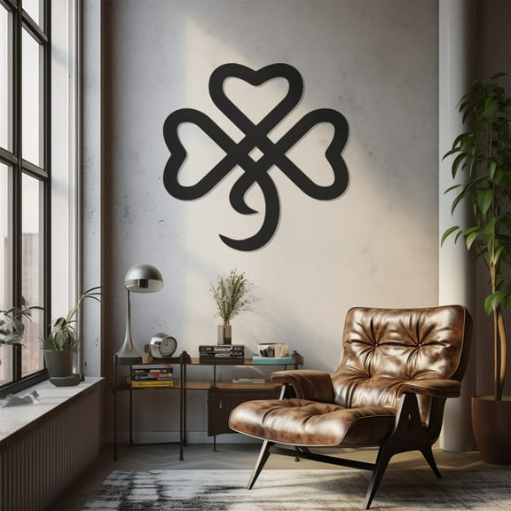 LaModaHome Exclusive Irish Shamrock Leaf Metal Wall Art – Durable & Artistic Metal Wall Art for Home and Office Decor, Perfect for Any Interior Design Aesthetic