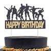 Anxdh video game party dance floss cake children's clothing game theme birthday party cake decoration party supplies