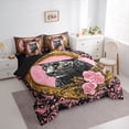 thumbnail image 3 of Castle Fairy Floral Leopard 7-Piece Bedding Comforter Set for Women Men Teens,Flower Rose Cheetah King Bedding Sets,Animal Wildlife Ultra Soft Bed Sheets,Ultra Soft Home Decor, 3 of 8