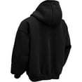 thumbnail image 3 of LpwkSSA Men's Hoodies Sweatshirts Geometric Texture Sweatshirts Long Sleeve Solid Color Casual Zipper Shirts with Kangaroo Pocket Black XXXL, 3 of 3