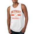 thumbnail image 1 of Wild Bobby City of Detroit Baseball Fantasy Fan Sports Men's Tank Top, White, Large, 1 of 6