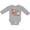 AC-Heather Grey, variant on Dear Santa I Can Explain Cute Snowman and Snowflakes Boys or Girls Long Sleeve Baby Bodysuit