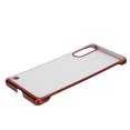 thumbnail image 3 of Caja dura galvanizada del teléfono de la PC para la cubierta transparente del teléfono de la mitad de la frontera de OPPO RENO3 Pro, 3 of 8