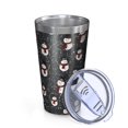 thumbnail image 2 of 16oz Tumblers Black Christmas Snowman Pattern Stainless Steel Vacuum Insulated Double Wall Travel Tumbler Cups Mug with Lid and Straw,Cleaning Brush for Coffee,Tea, 2 of 4