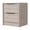 8#LIGHT GREY,Particle Board, variant on Bristol Nightstand,One Cabinet,Top Surface,Black Engineered Wood Furniture Bedroom Nightstands