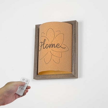 Kiven Battery Operated Wall Sconces with Remote Control,Rechargeable Wall Sconces,1-Light Dimmable Wall Lighting for Living Room Bedside,Handmade Farmhouse Wall Decor BD3091