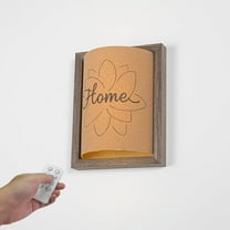 Kiven Battery Operated Wall Sconces with Remote Control,Rechargeable Wall Sconces,1-Light Dimmable Wall Lighting for Living Room Bedside,Handmade Farmhouse Wall Decor BD3091