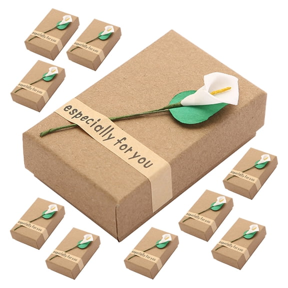 HEANUJJ 10Pcs Necklace Boxes Multi Color Sturdy Jewelry Holder for Necklaces and Earrings