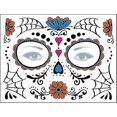 thumbnail image 1 of Day Of The Dead Face Tattoo Stickers Personality Masquerade Funny Makeup Stickers, 1 of 4