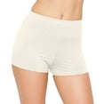 thumbnail image 2 of ALWAYS Women's Premium Super Soft Spandex Shorts Ivory M, 2 of 7