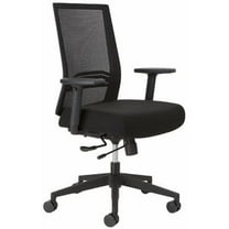 OFW Smarti EL Ergonomic Mesh Task Chair with Adjustable Lumbar, Arms & Synchro-Tilt – Black