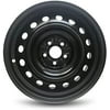 Road Ready Car Wheel For 2009-2010 Pontiac Vibe 16 Inch 5 Lug Black Steel Rim Fits R16 Tire