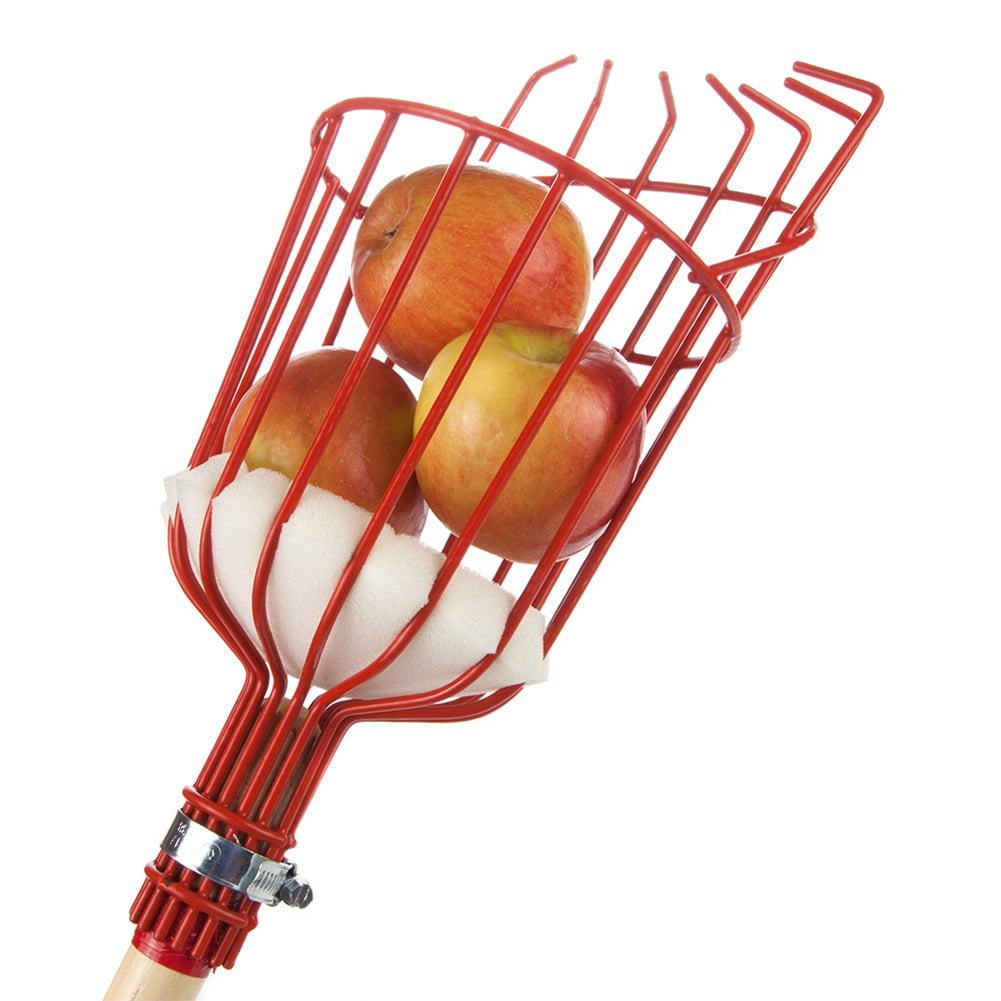 SUGLORY Fruit Picker Head Fruit Picking Tools Deluxe Lightweight Garden Hardware Picking Tool for Picking up Apple Citrus Pear Peach