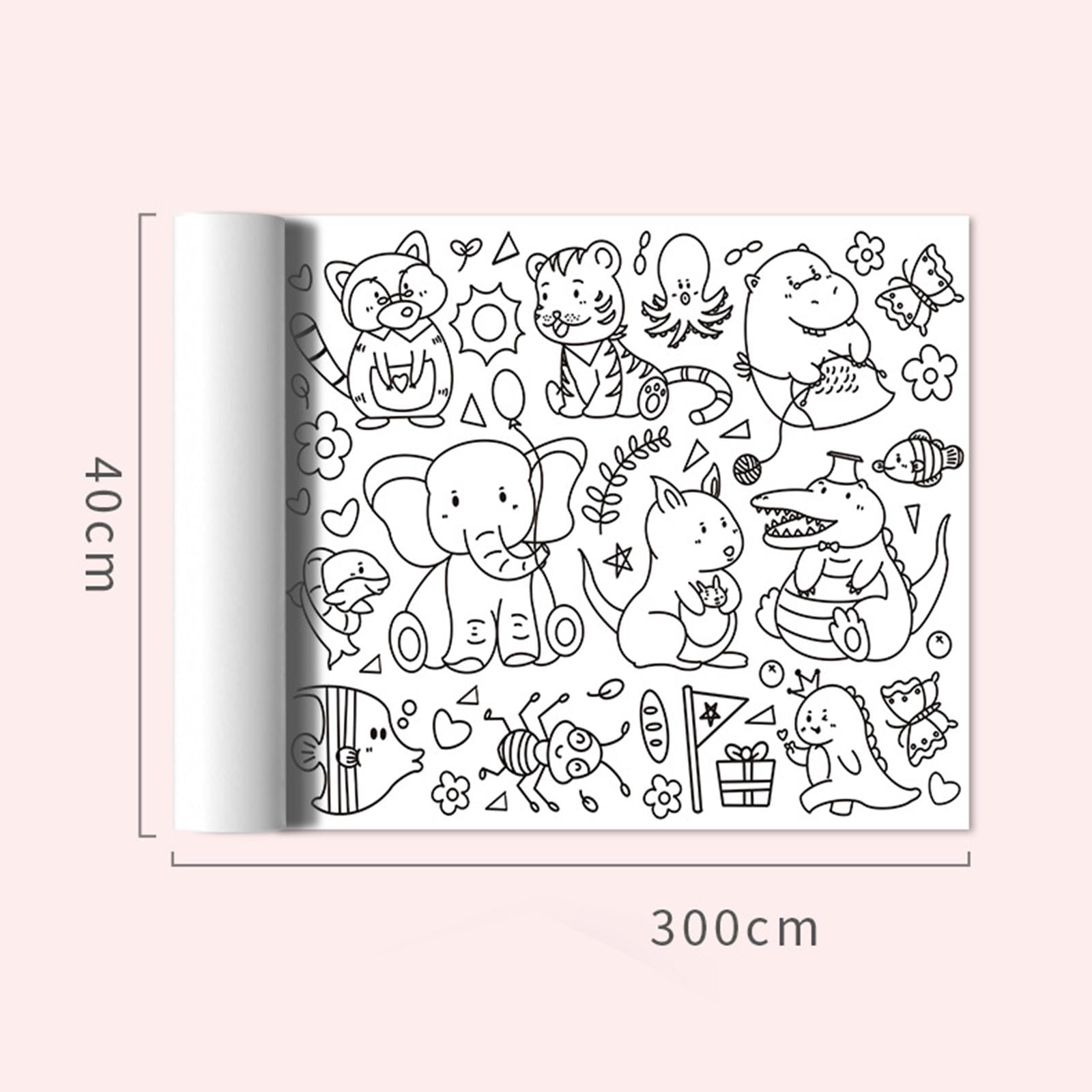  Outlets Children's Drawing Roll,3M Drawing Paper, Painting Paper  for Kids, DIY Coloring Pages with Pattern, Tracing Paper for Drawing,  Re-Stick Art Paper Roll for Stickers, Arts & Crafts (Princess) : Arts