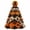 Cat#1, variant on Halloween Quilted Fabric Tree for Tabletop Display, Black Cat Topper Patchwork Ornament for Indoor Home Decor, Seasonal Fabric Craft Kit, 11.8 Inch