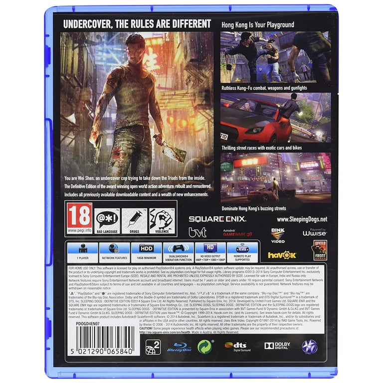 Sleeping Dogs Definitive Edition (Playstation 4 / PS4) Undercover, the  rules are different 