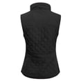 thumbnail image 4 of MixMatchy Women's Lightweight Stand Collar Zip Up Quilted Padding Pocket Vest, 4 of 4