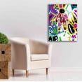 thumbnail image 6 of Epic Graffiti 'Colorful Astronaut Graffiti Art 6 ' by Irena Orlov Giclee Canvas Wall Art, 26"x34", 6 of 8