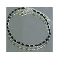 thumbnail image 2 of Kaash Customs Silver Plated Fine CZ Stone Adjustable Anklet Jewelry for Women in Brass Metal, 2 of 4