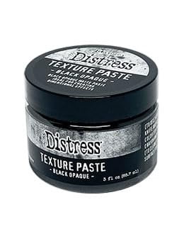 Distress Halloween Bundle - Tim Holtz Distress Mica Stain #5 & #6 with Distress Grip Paste Glow and Texture Paste Black Opaque with 2 Palette Knives and Trebbies Detail Sticks