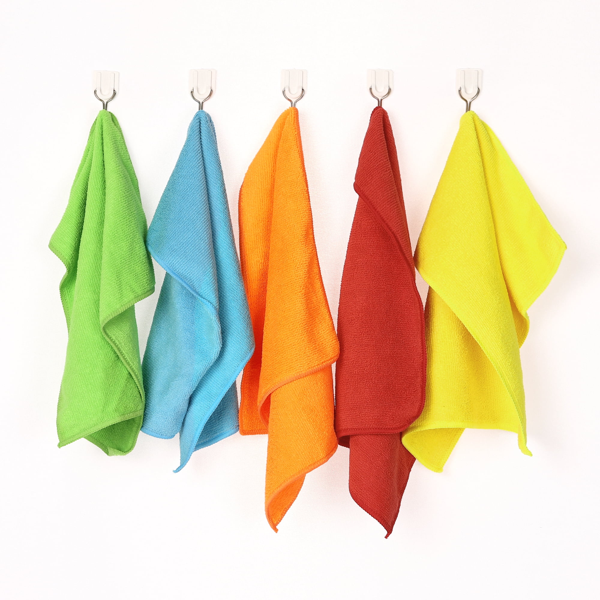 Unique Bargains Microfiber Cleaning Cloth 12 Pack Microfiber Towels Multi 12" x 12"