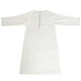 thumbnail image 3 of Boy's Muslim Thobe Arab Islamic Kaftan Half Zip Embroidered Robe Islamic Arabic Abaya Ethnic Dress With Pockets, 3 of 7