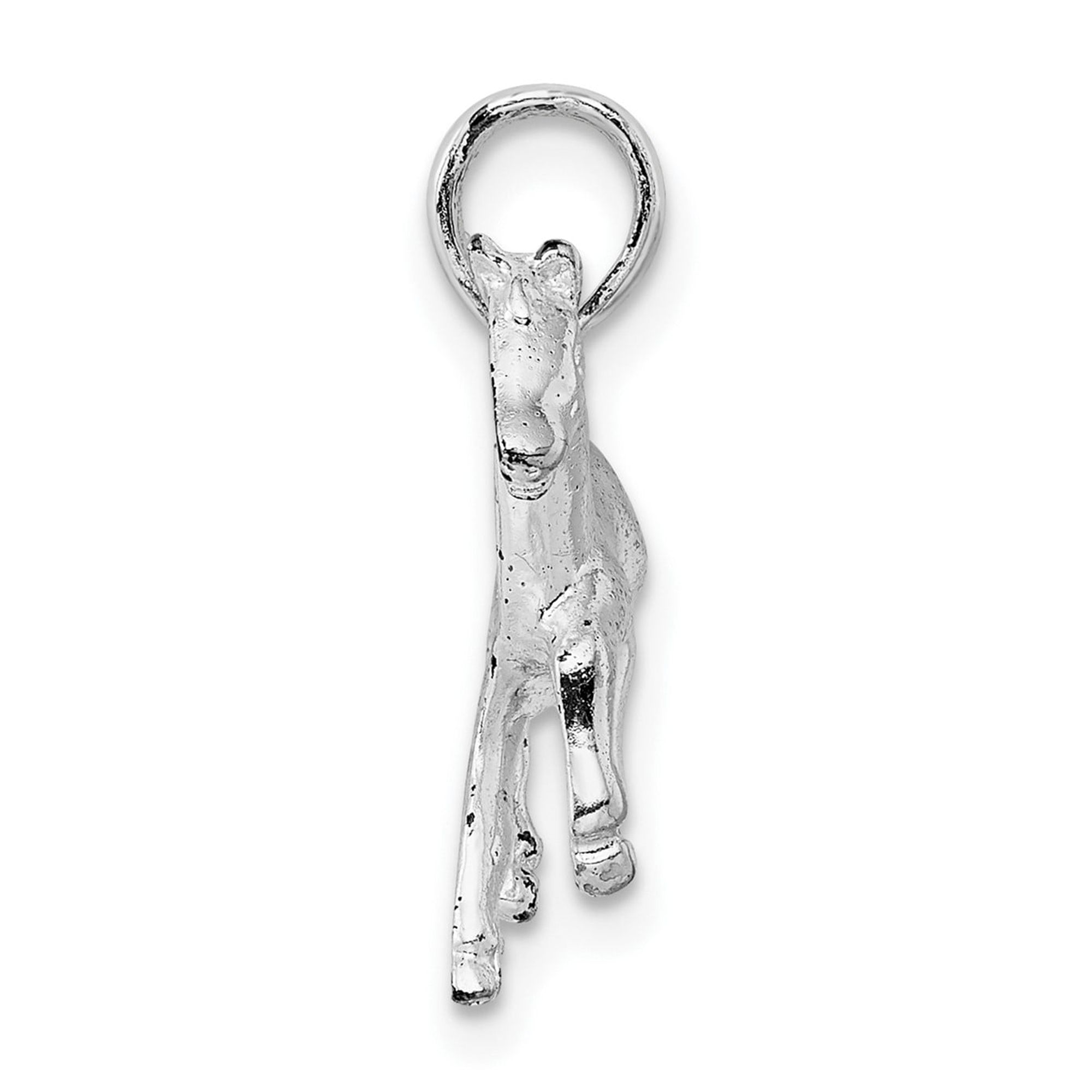 Sterling Silver Galloping Horse Pendant Necklace for Women or Unisex, Equestrian Animal Charm Jewelry, Western Nature-Inspired Symbol of Strength and Freedom
