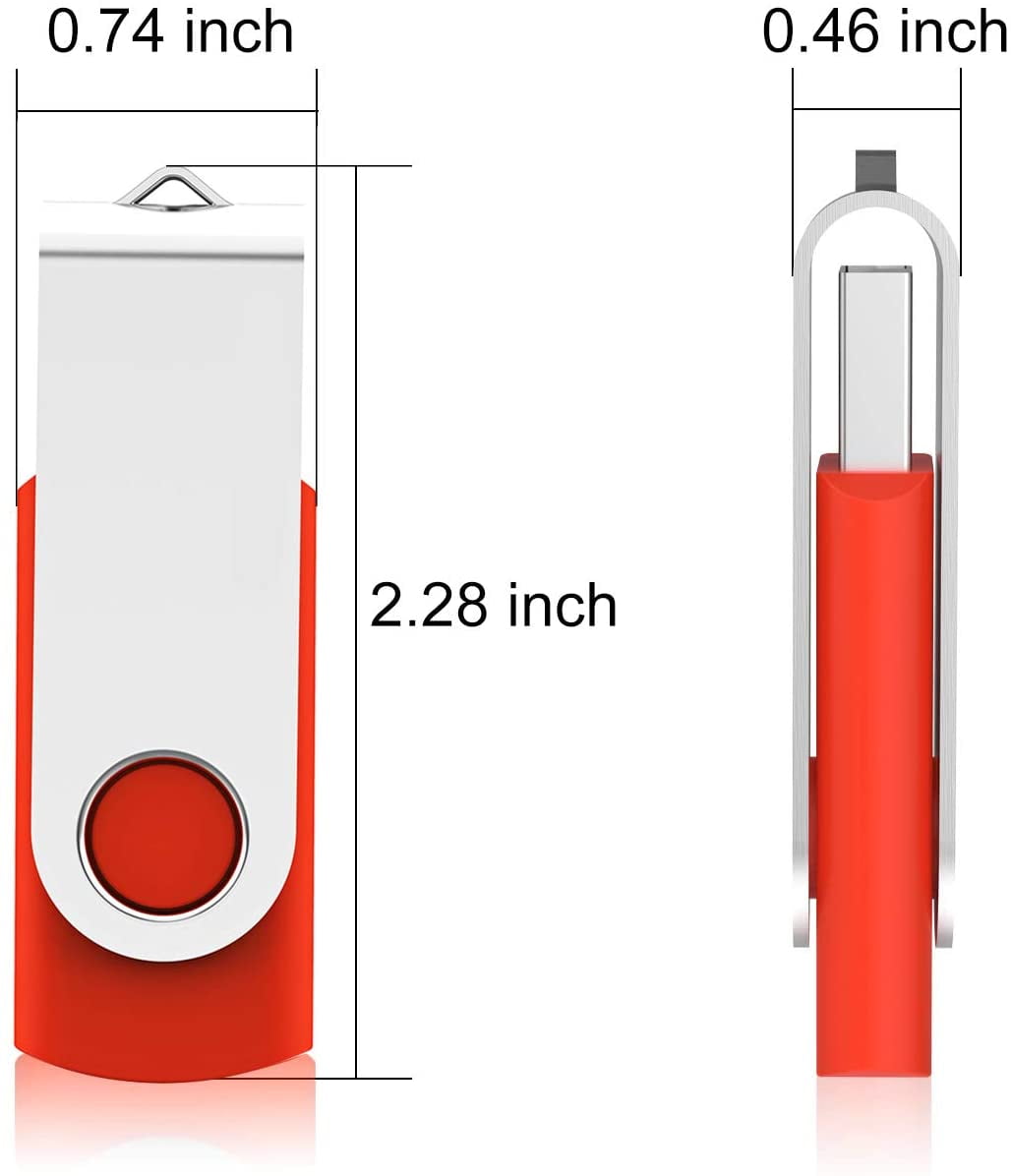 2GB 50 Pack, USB2.0 PenDrive Gig Stick Memory Stick Pendrive 2GB Bulk Thumb Drives Pack (50 PCS 2GB, Red)