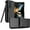 Black, variant on Case with Clip and S Pen Slot for Galaxy Z Fold 4 5G, Nakedcellphone Rugged Cover and Custom Belt Hip Holster Holder View Stand Combo for Samsung Z Fold4 Phone (SM-F936U, 2022) - Matte Black