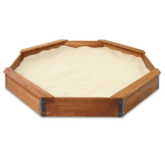 Badger Basket Octagon XL Wooden Sandbox with Liner and Cover