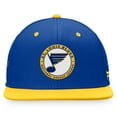 thumbnail image 2 of Men's Fanatics Royal St. Louis Blues Heritage Vintage Retro Fitted Hat, 2 of 4