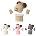 thumbnail image 4 of Gorro, bufanda y guantes para niños europeos y americanos, gorro cálido para bebé de tres piezas para otoño e invierno, 4 of 6