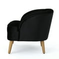 thumbnail image 5 of GDF Studio Scarlett Modern Velvet Club Chair, Black, 5 of 9