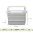 thumbnail image 1 of Lonchera BOCARU + Tuppers 14 Piezas Reciclable Bento Box Verde Claro, 1 of 5